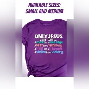 Purple “Testimony” Tee